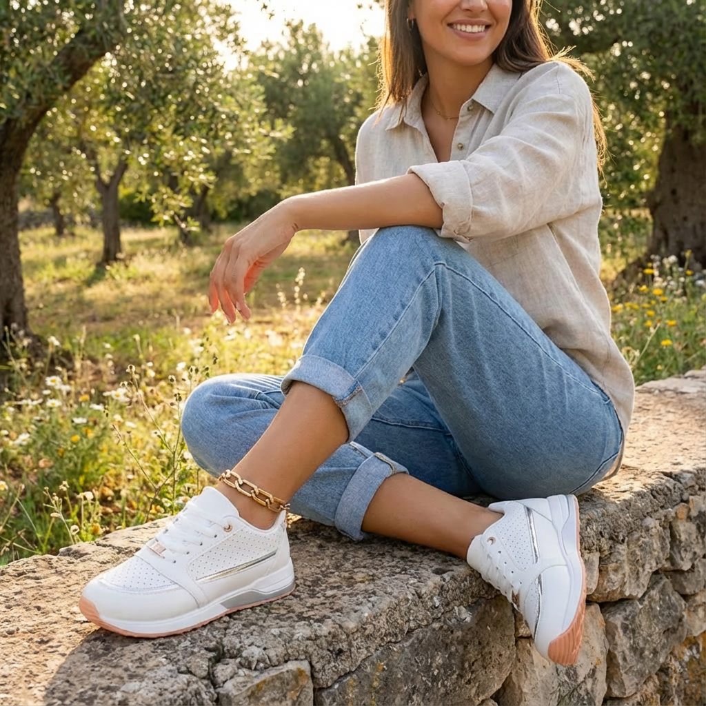 Lilly | Scarpe con Zeppa e Lacci da Donna