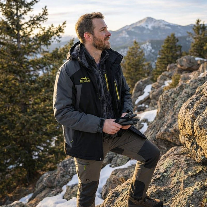 Logan | Giacca con Cappuccio e Blocchi di Colore da Uomo