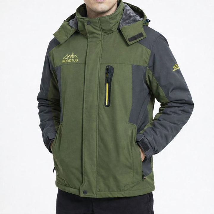 Logan | Giacca con Cappuccio e Blocchi di Colore da Uomo