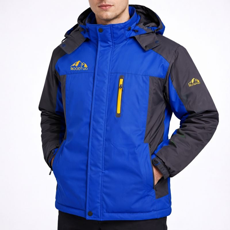 Logan | Giacca con Cappuccio e Blocchi di Colore da Uomo