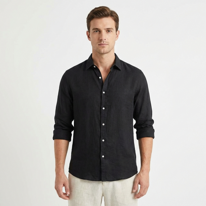 Lucas | Camisa Hombre Con Cuello Clásico Y Manga Larga | Casual