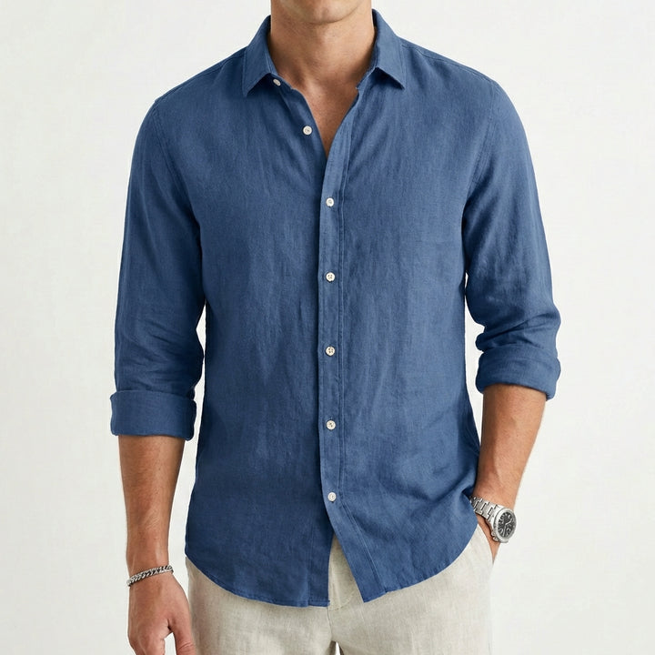 Lucas | Camicia Uomo con Colletto Classico e Manica Lunga | Informale