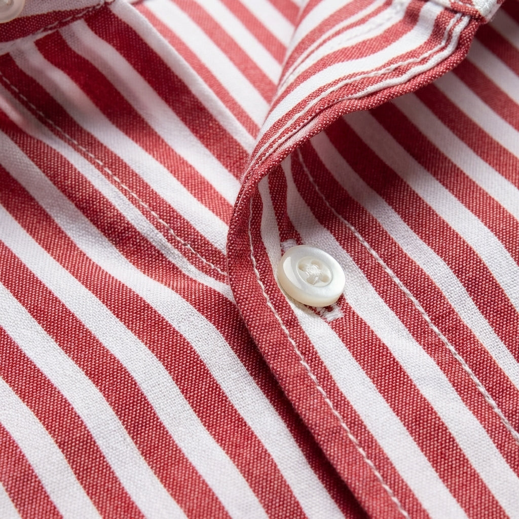 Lucas | Camisa Hombre Con Estampado De Rayas Y Cuello Button-Down | Clásico