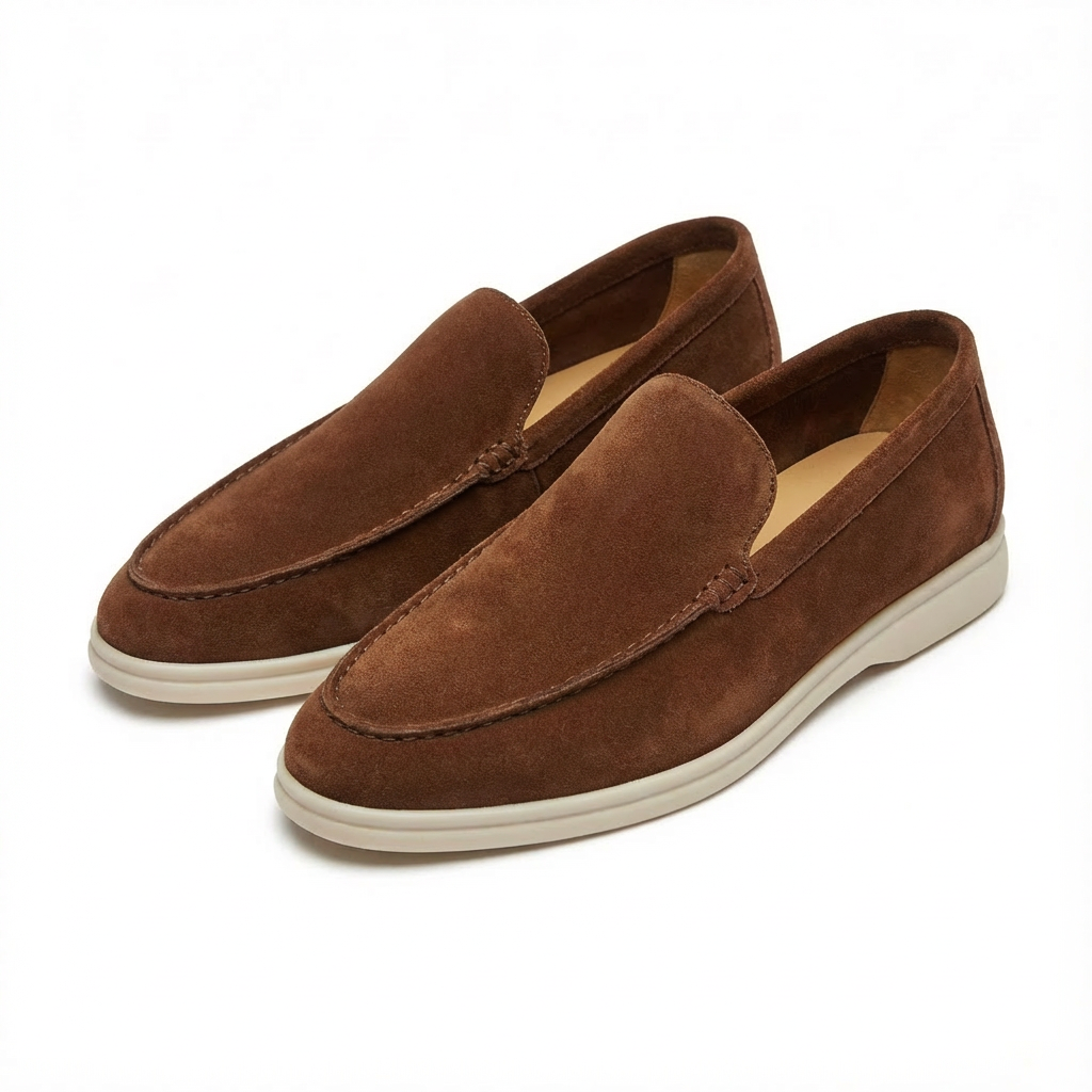 Lucas | Hombre Mocasines Slip-On Con Suela Contrastante Y Costuras Mocasín | Casual