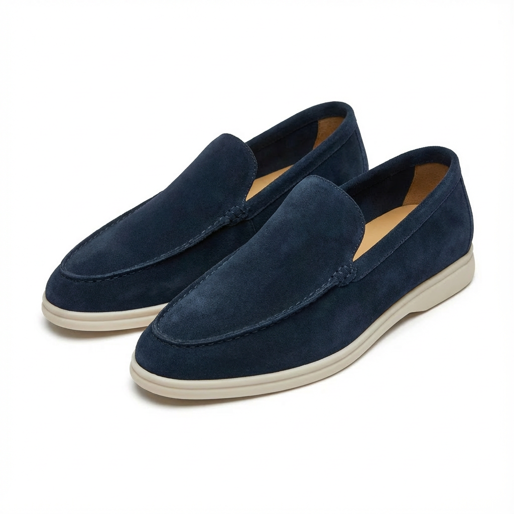 Lucas | Hombre Mocasines Slip-On Con Suela Contrastante Y Costuras Mocasín | Casual