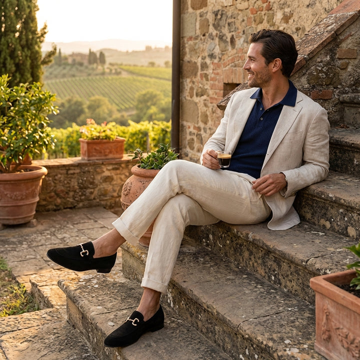 Lucas | Mocassini Uomo con Fibbia Decorativa e Design Senza Lacci | Elegante