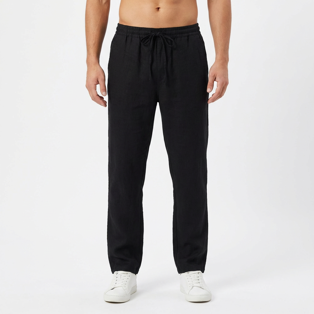 Lucas | Pantalón Hombre Con Cintura Elástica Y Pernera Recta | Casual