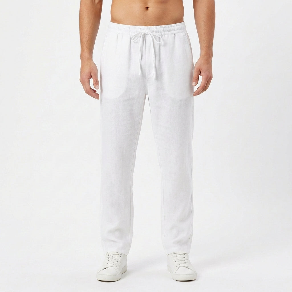 Lucas | Pantalón Hombre Con Cintura Elástica Y Pernera Recta | Casual