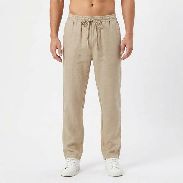 Lucas | Pantalón Hombre Con Cintura Elástica Y Pernera Recta | Casual