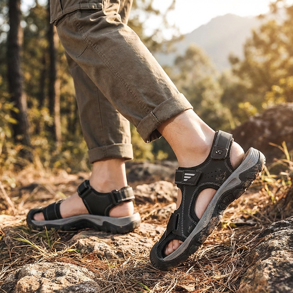 Lucas | Sandali Uomo con Punta Protetta e Cinghie Regolabili | Escursionismo