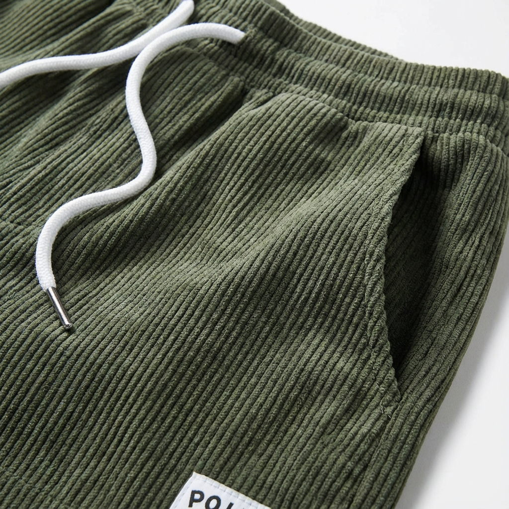 Lucas | Shorts Hombre Con Textura Acanalada Y Cintura Con Cordón | Casual