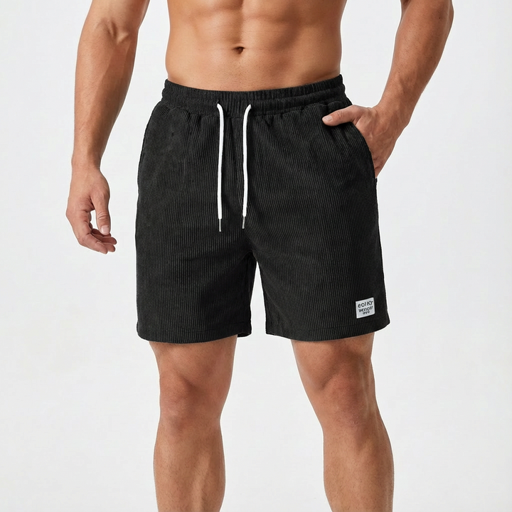 Lucas | Shorts Hombre Con Textura Acanalada Y Cintura Con Cordón | Casual