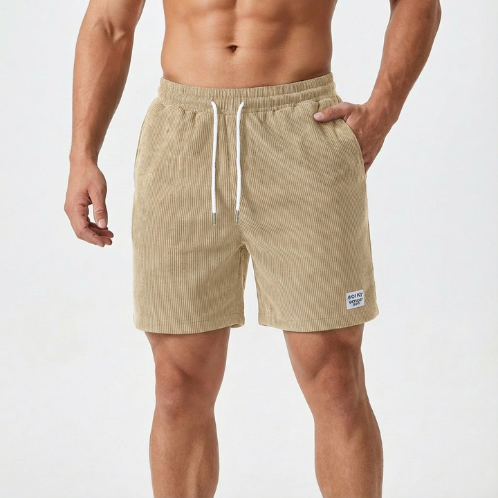 Lucas | Shorts Hombre Con Textura Acanalada Y Cintura Con Cordón | Casual