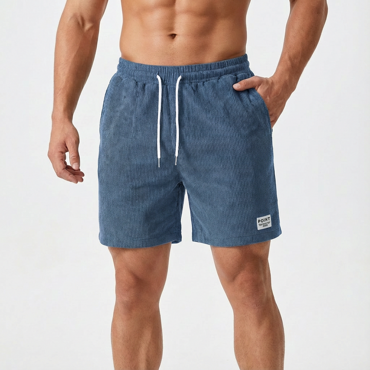 Lucas | Shorts Hombre Con Textura Acanalada Y Cintura Con Cordón | Casual