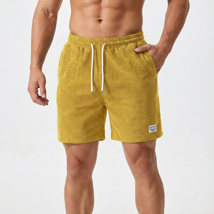 Lucas | Shorts Hombre Con Textura Acanalada Y Cintura Con Cordón | Casual