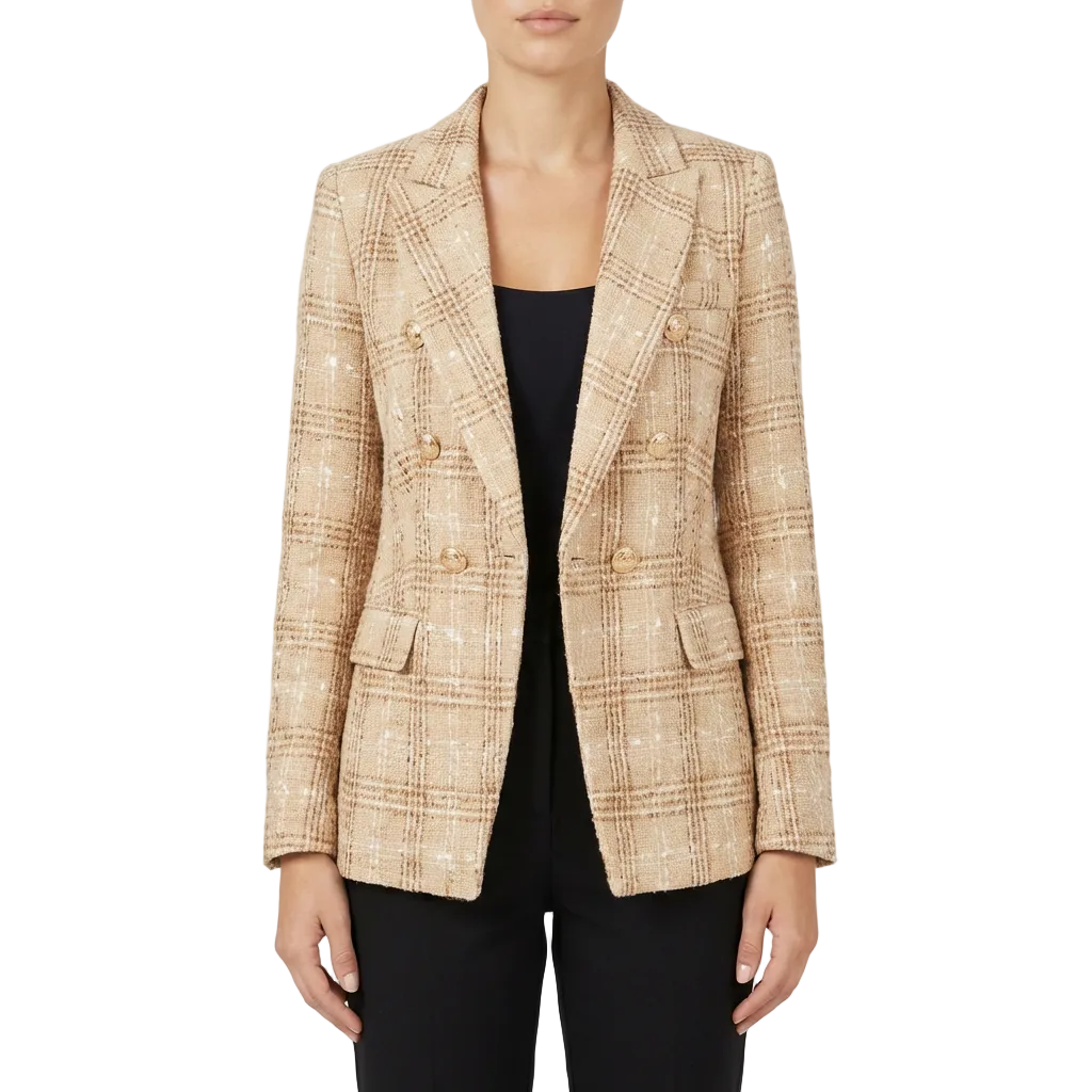 Lucia | Blazer Mujer Con Botones Decorativos Y Cierre Cruzado | Elegante