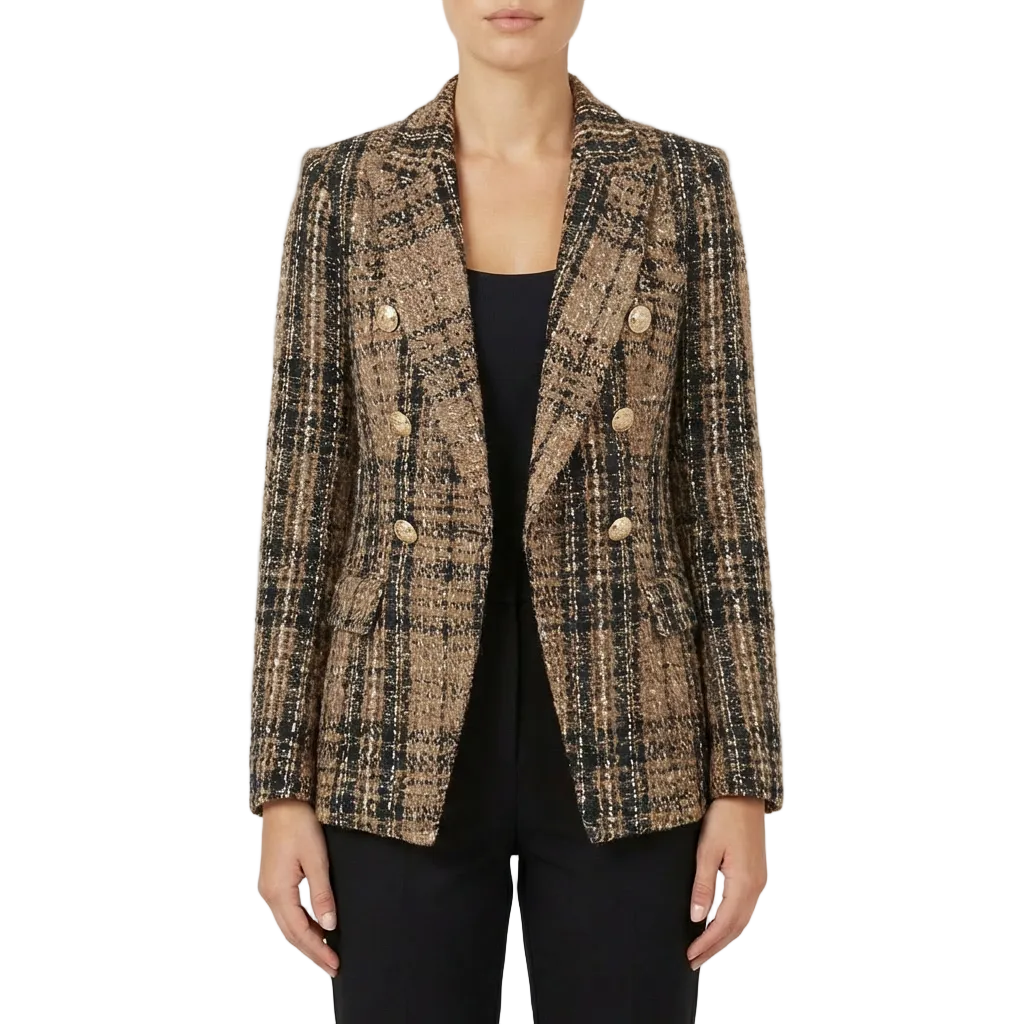 Lucia | Blazer Mujer Con Botones Decorativos Y Cierre Cruzado | Elegante