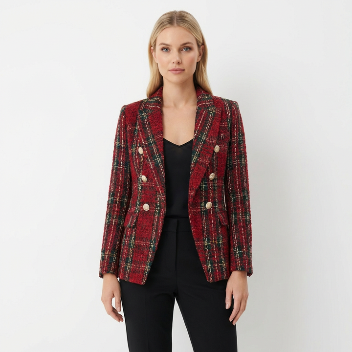 Lucia | Blazer Mujer Con Botones Decorativos Y Cierre Cruzado | Elegante