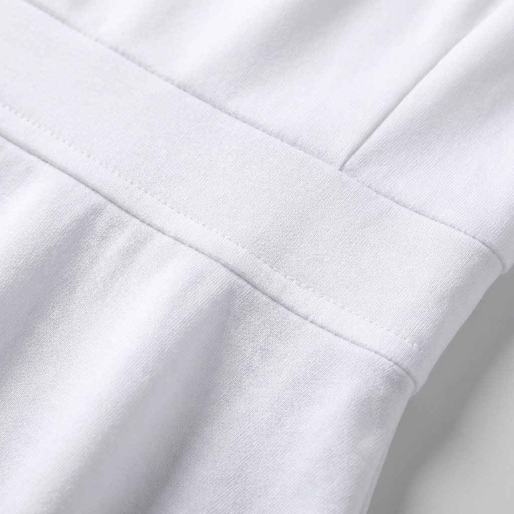 Lucia | Donna Abito Bianco Midi con Scollo a V Profondo e Maniche 3/4 | Elegante