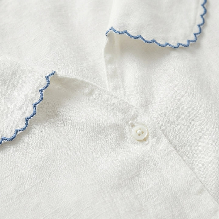 Lucía | Donna Camicetta Colletto alla Bimba Manica Corta