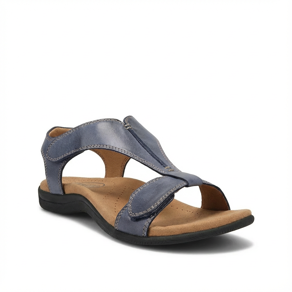 Lucia | Mujer Sandalias Confort Con Diseño En T Y Cierre Ajustable | Ortopédico