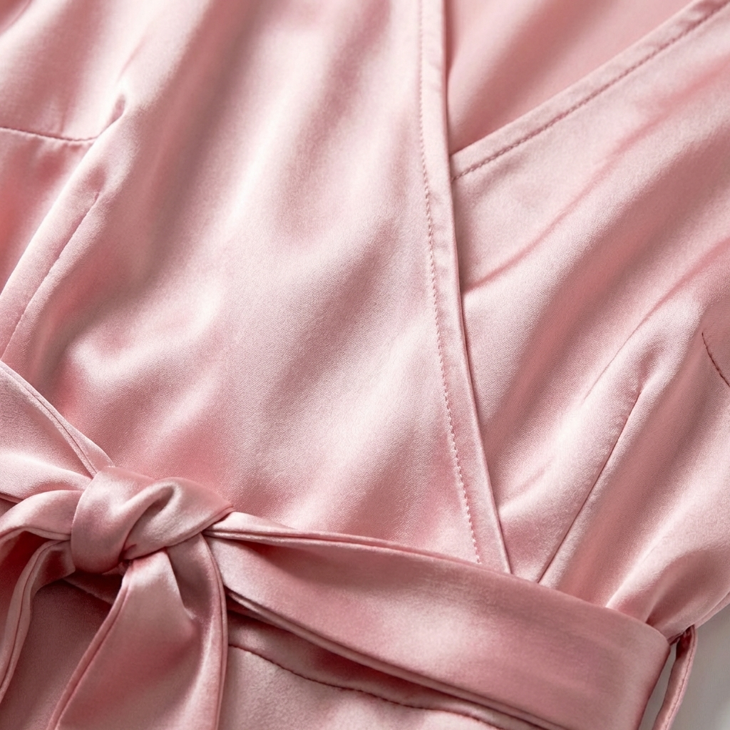 Lucia | Abito lungo da donna con scollo incrociato e vita annodata | Elegante