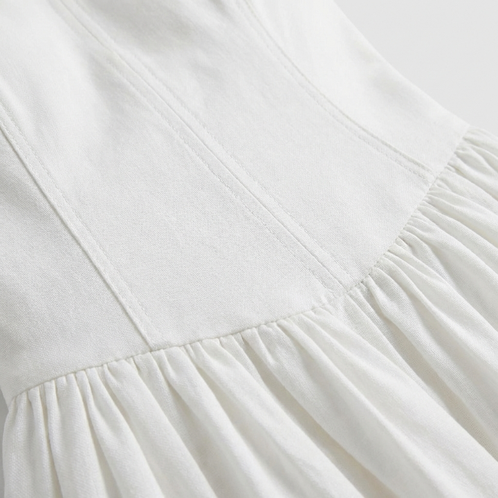 Lucia | Abito Midi Donna con Corsetto Strutturato e Gonna Plissettata | Romantico