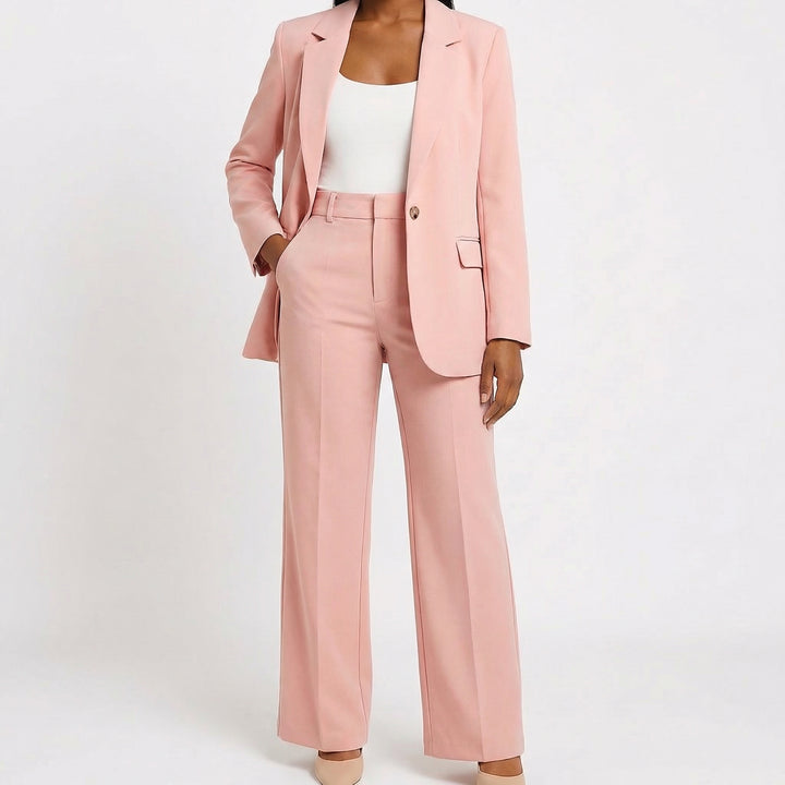 Lucia | Completo Donna Due Pezzi con Pantalone a Gamba Larga e Giacca | Elegante