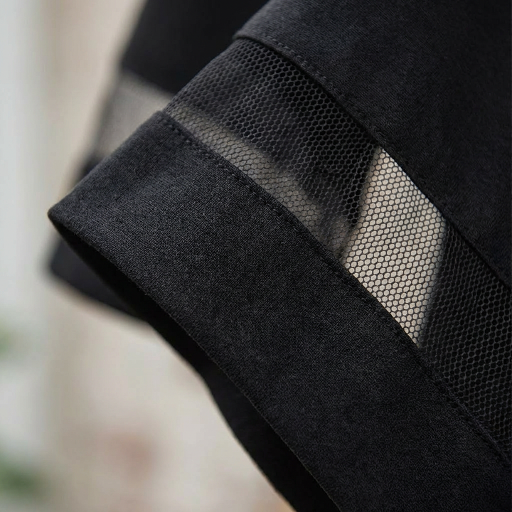 Lucía | Abito Lungo con Dettaglio in Rete Donna Elegante