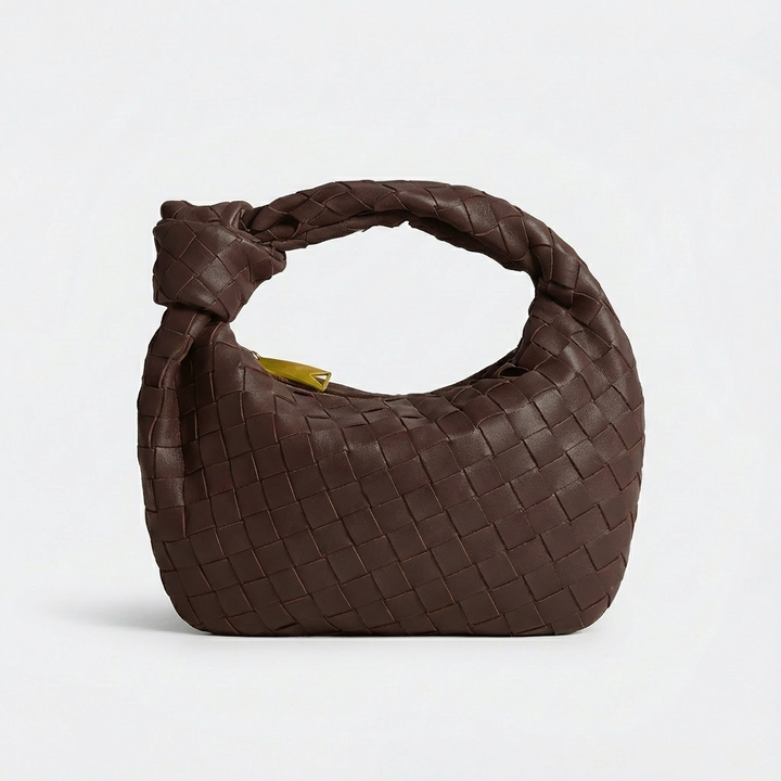 Luna | Borsa Hobo Mini Donna con Intreccio Intrecciato e Manico Annodato | Tendenza