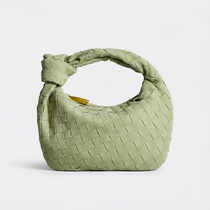 Luna | Borsa Hobo Mini Donna con Intreccio Intrecciato e Manico Annodato | Tendenza