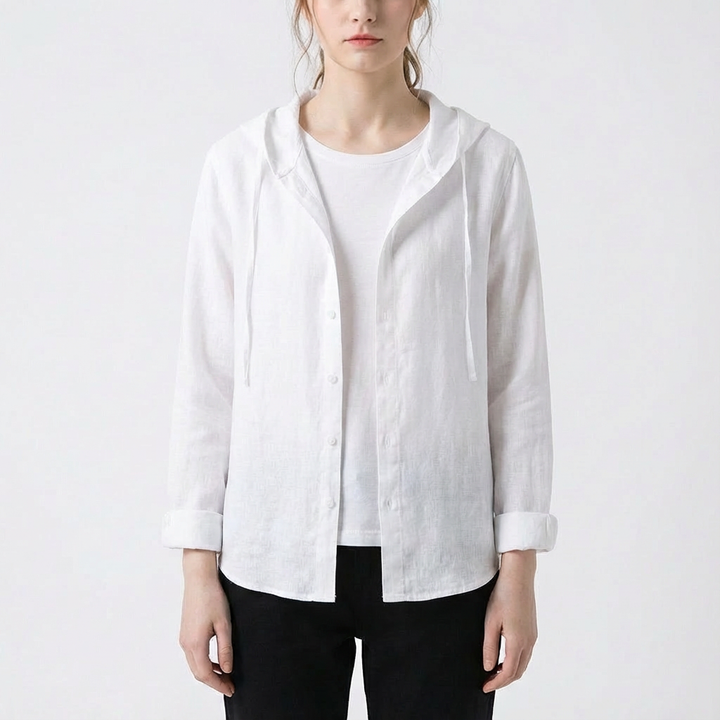 Luna | Camisa Mujer Con Capucha Y Corte Oversize | Casual Relajado