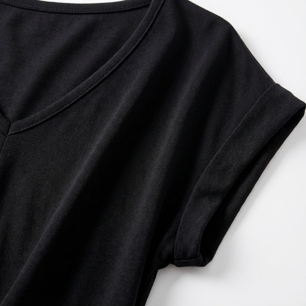 Luna | Maglietta Donna con Scollo a V e Manica Cadente | Informale