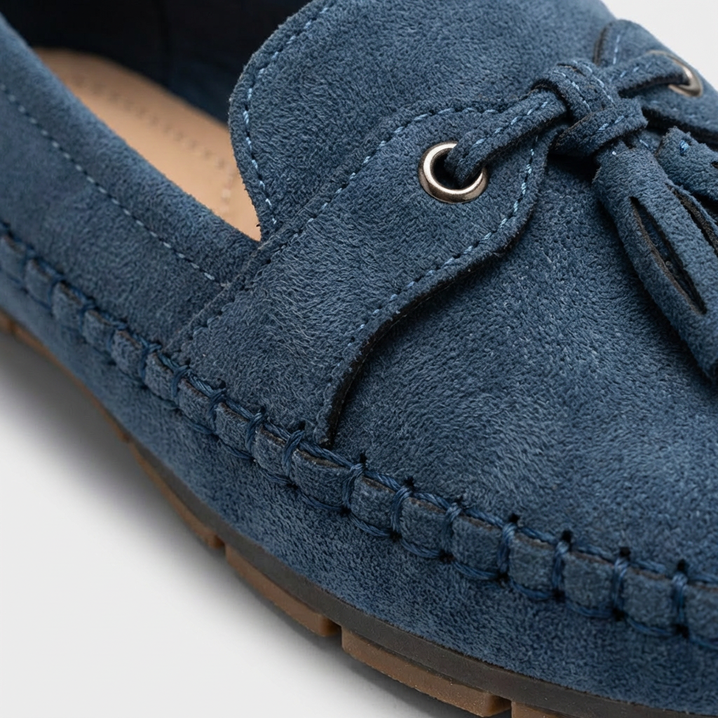 Luna | Mocasines Mujer Con Borlas Decorativas Y Costuras Vistas | Casual