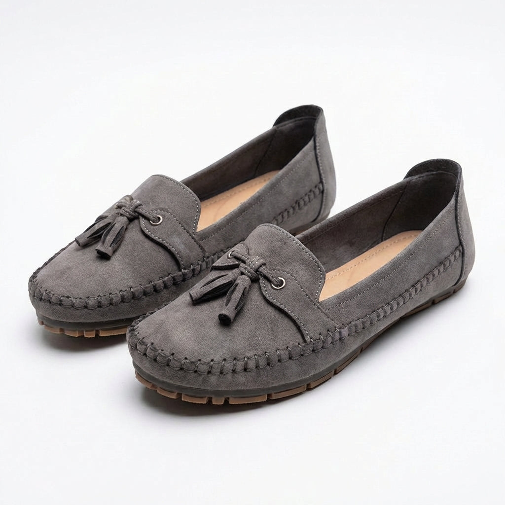 Luna | Mocasines Mujer Con Borlas Decorativas Y Costuras Vistas | Casual
