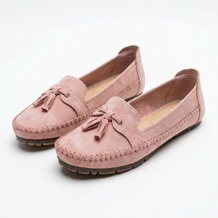 Luna | Mocasines Mujer Con Borlas Decorativas Y Costuras Vistas | Casual