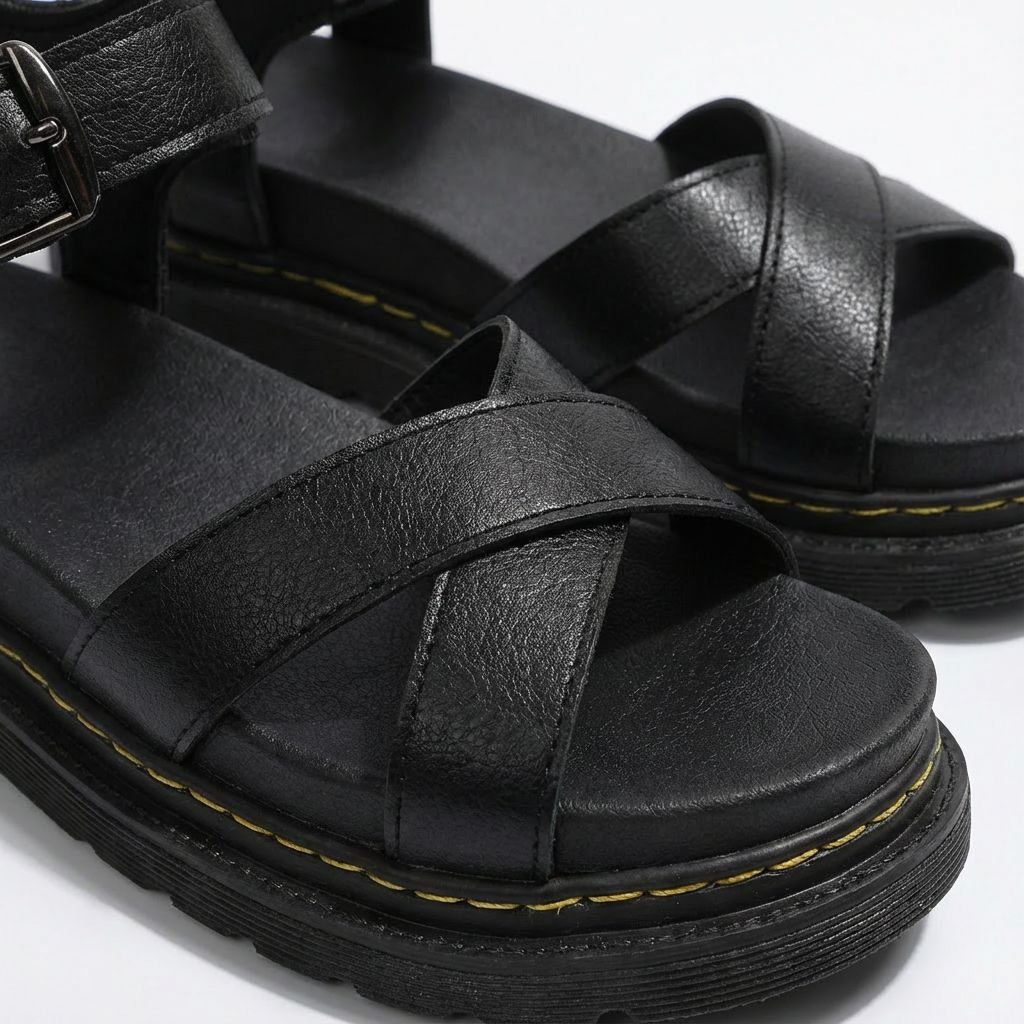 Luna | Mujer Sandalias Plataforma Con Correa Tobillo Y Tiras Cruzadas | Casual