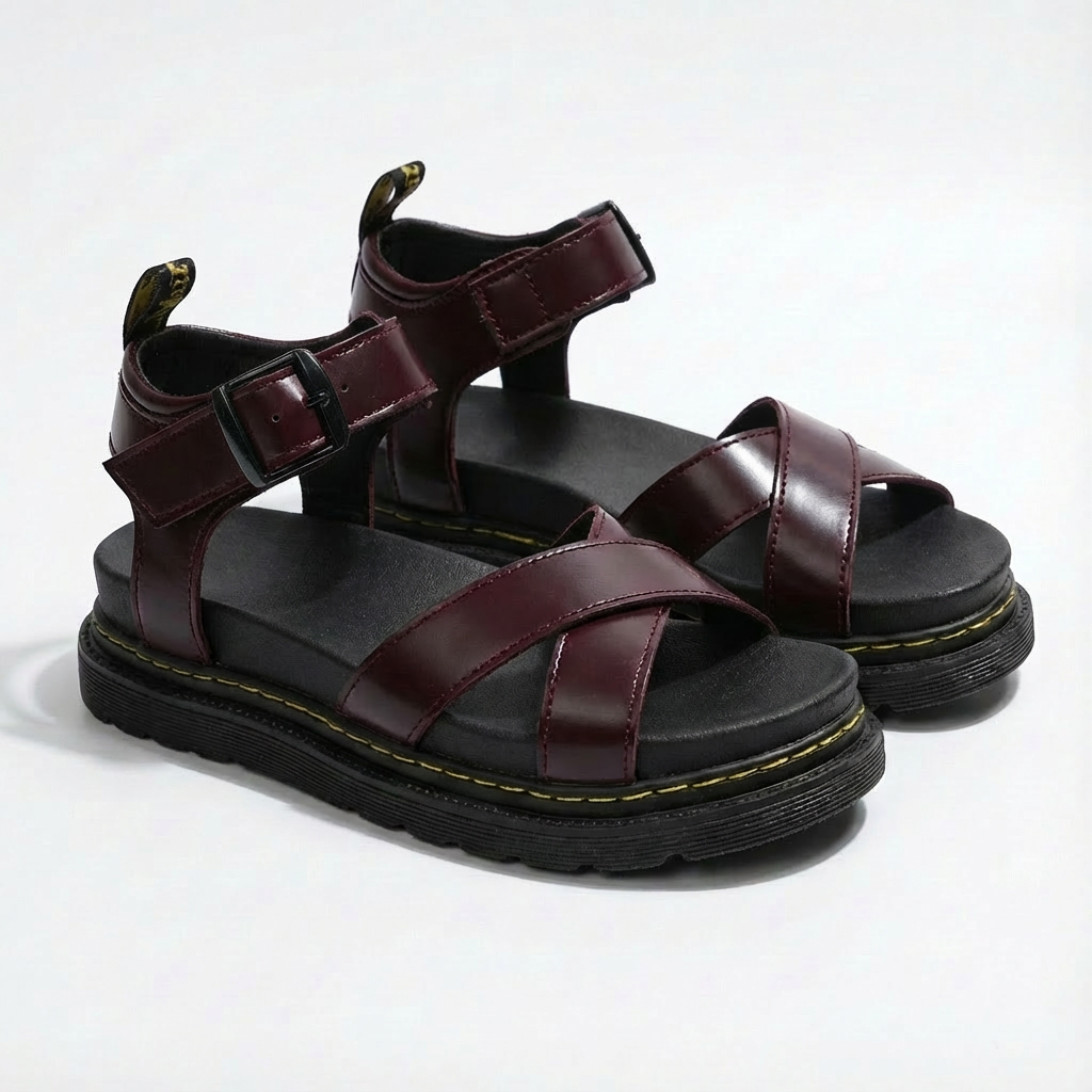 Luna | Mujer Sandalias Plataforma Con Correa Tobillo Y Tiras Cruzadas | Casual