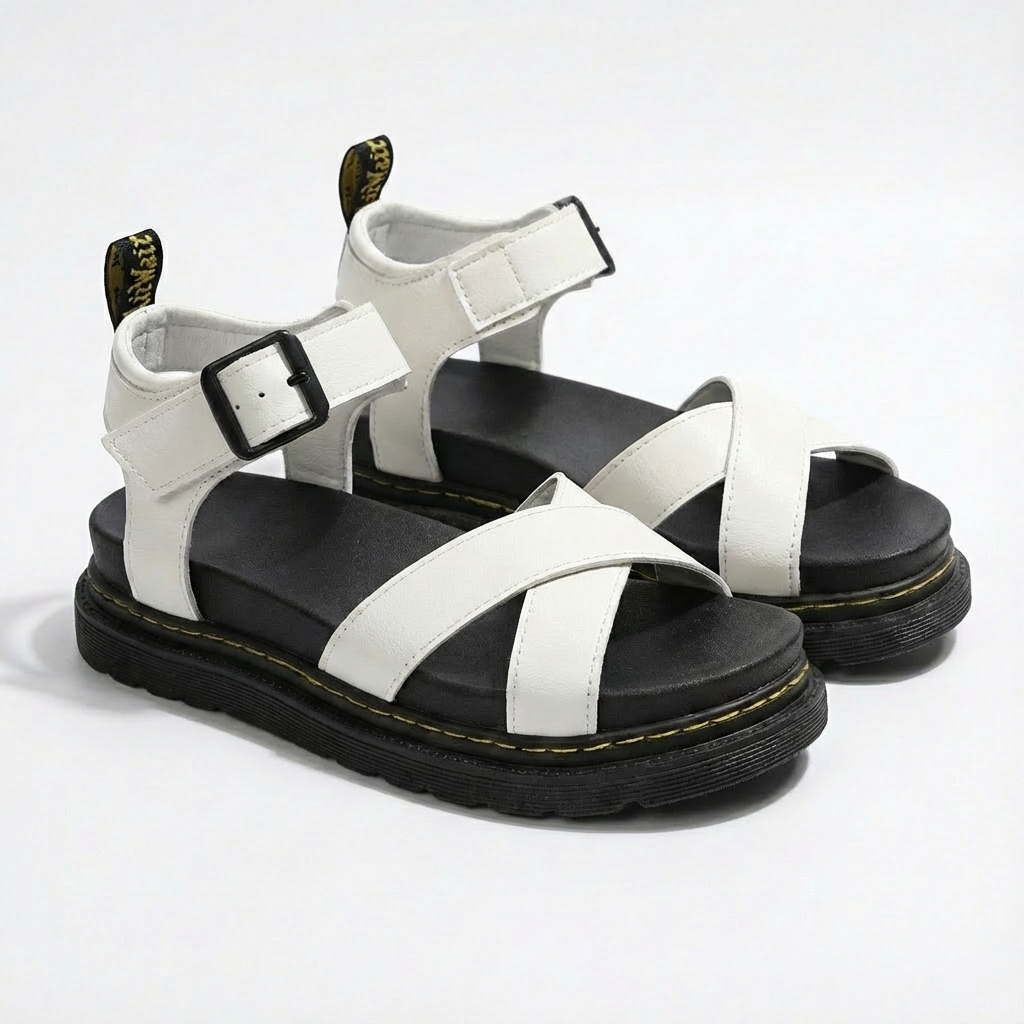 Luna | Mujer Sandalias Plataforma Con Correa Tobillo Y Tiras Cruzadas | Casual