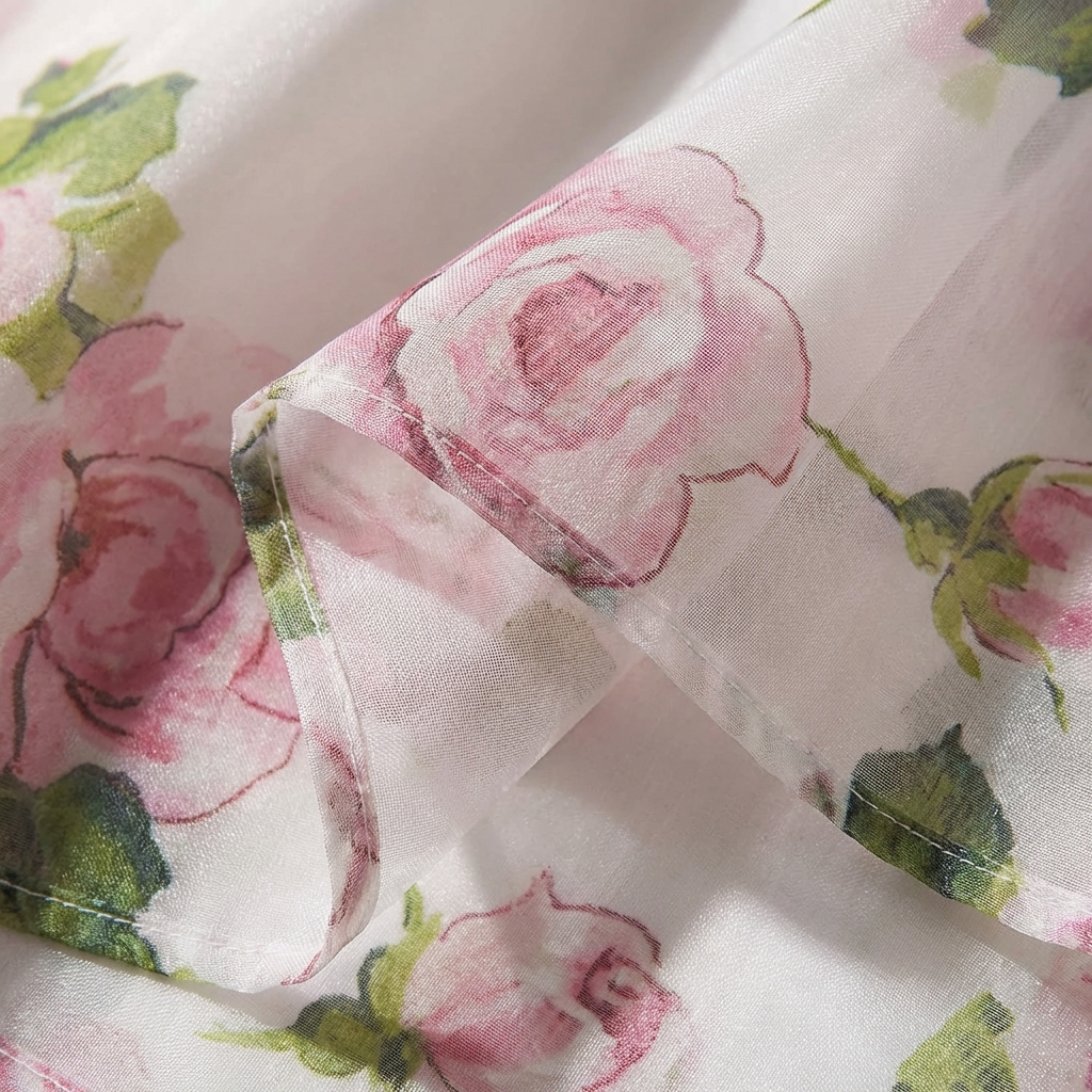 Luna | Abito Midi Donna con Stampa Floreale e Spalline Sottili | Romantico