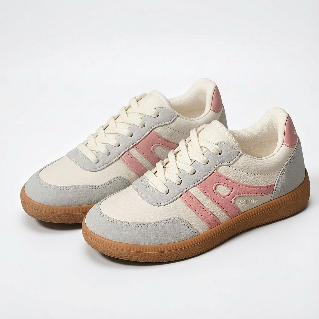 Luna | Mujer Zapatillas Retro Con Rayas Laterales Y Suela Gruesa | Urbano