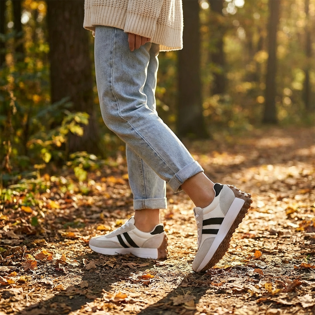 Luna | Zapatillas Mujer Con Franjas Laterales Y Suela Plataforma | Deportivo