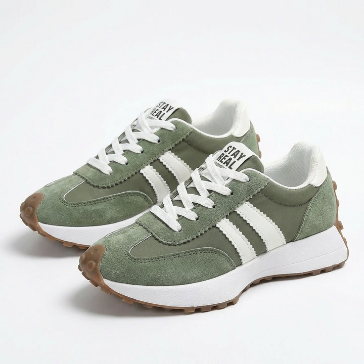 Luna | Zapatillas Mujer Con Franjas Laterales Y Suela Plataforma | Deportivo