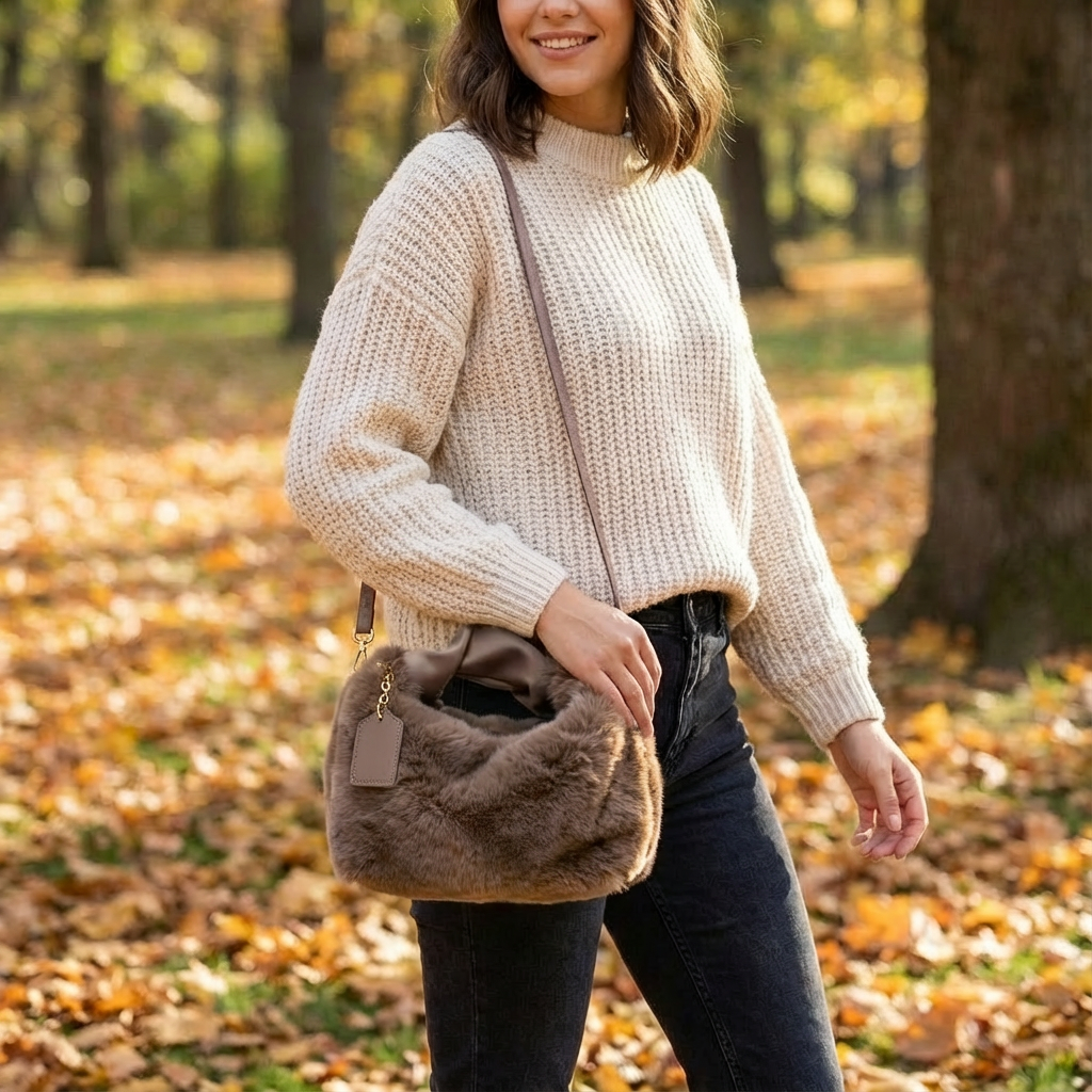 Lydia | Borsa a Spalla in Pelle Sintetica per Donna