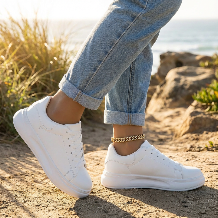 Lynne | Scarpe con Zeppa e Lacci da Donna