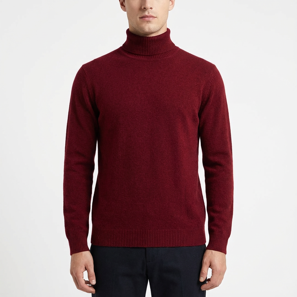 Manuel | Maglione a Collo Alto Slim da Uomo