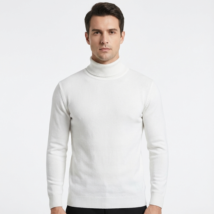 Manuel | Maglione a Collo Alto Slim da Uomo