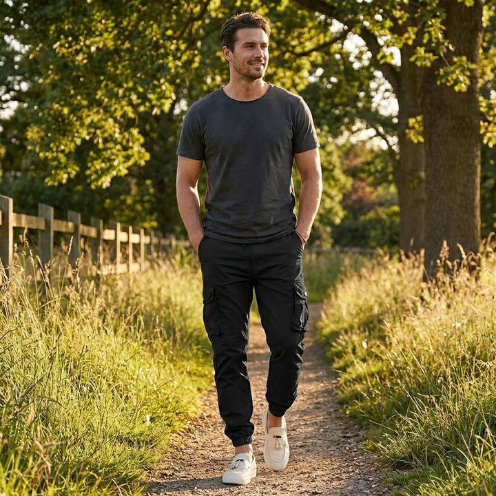 Marcos | Pantaloni da Uomo Cargo Jogger con Tasche