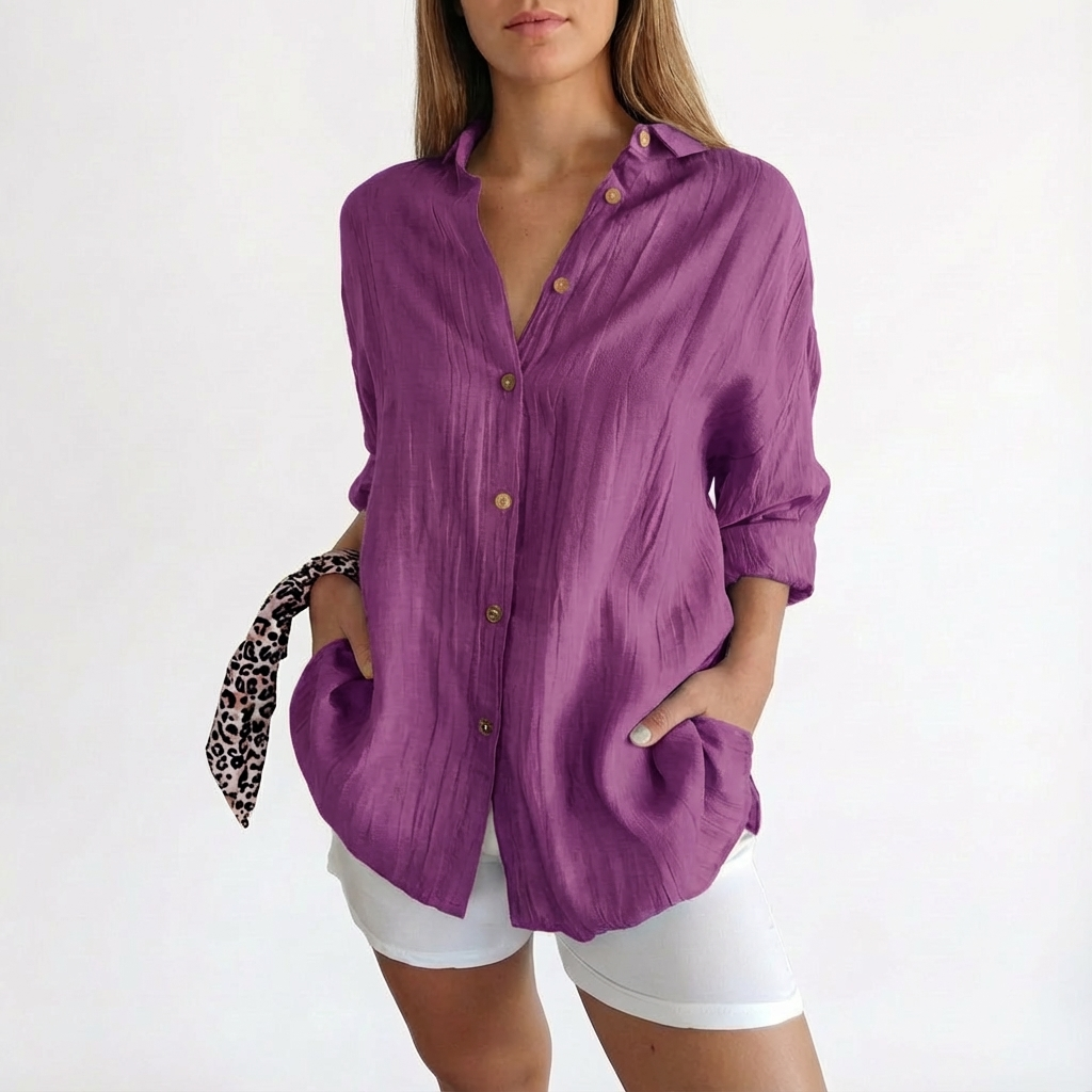 Mariah | Camicia Oversize da Donna con Bottoni