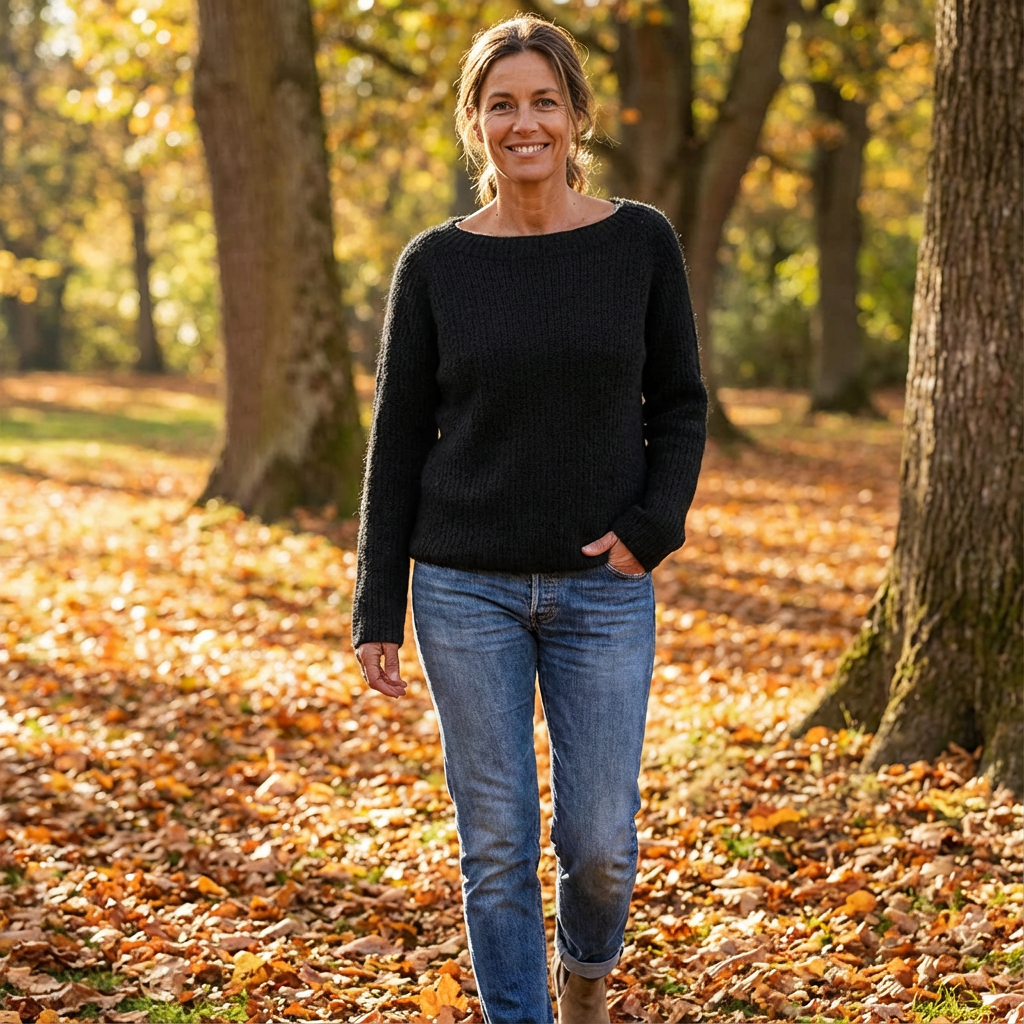 Marilyn | Suéter de Mujer de Cuello Redondo y Corte Relajado